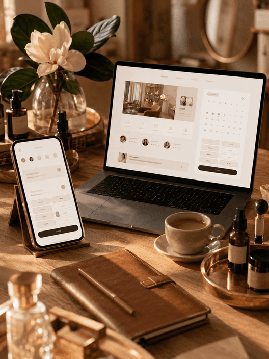 Página com agendamento online